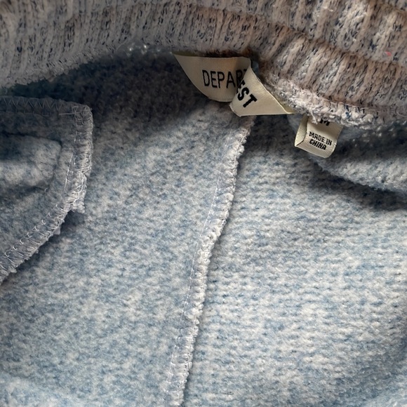 Depart West sweater texture fleece lined elastic waist 2 pocket joggers - Picture 6 of 9